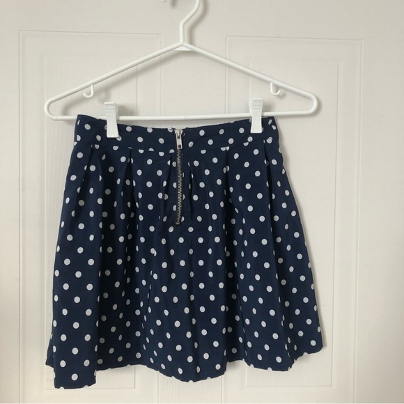 Aeropostale Navy Polka Dot Skirt - Picture 2 of 2